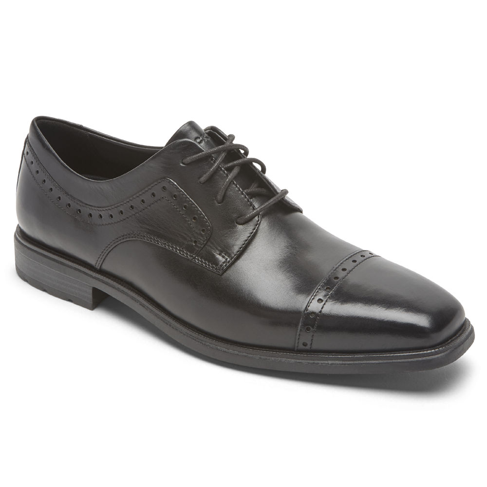 Rockport Dress Shoes For Mens Black - Dres Sports Business 2 Cap Toe - GL7163054